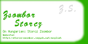 zsombor storcz business card